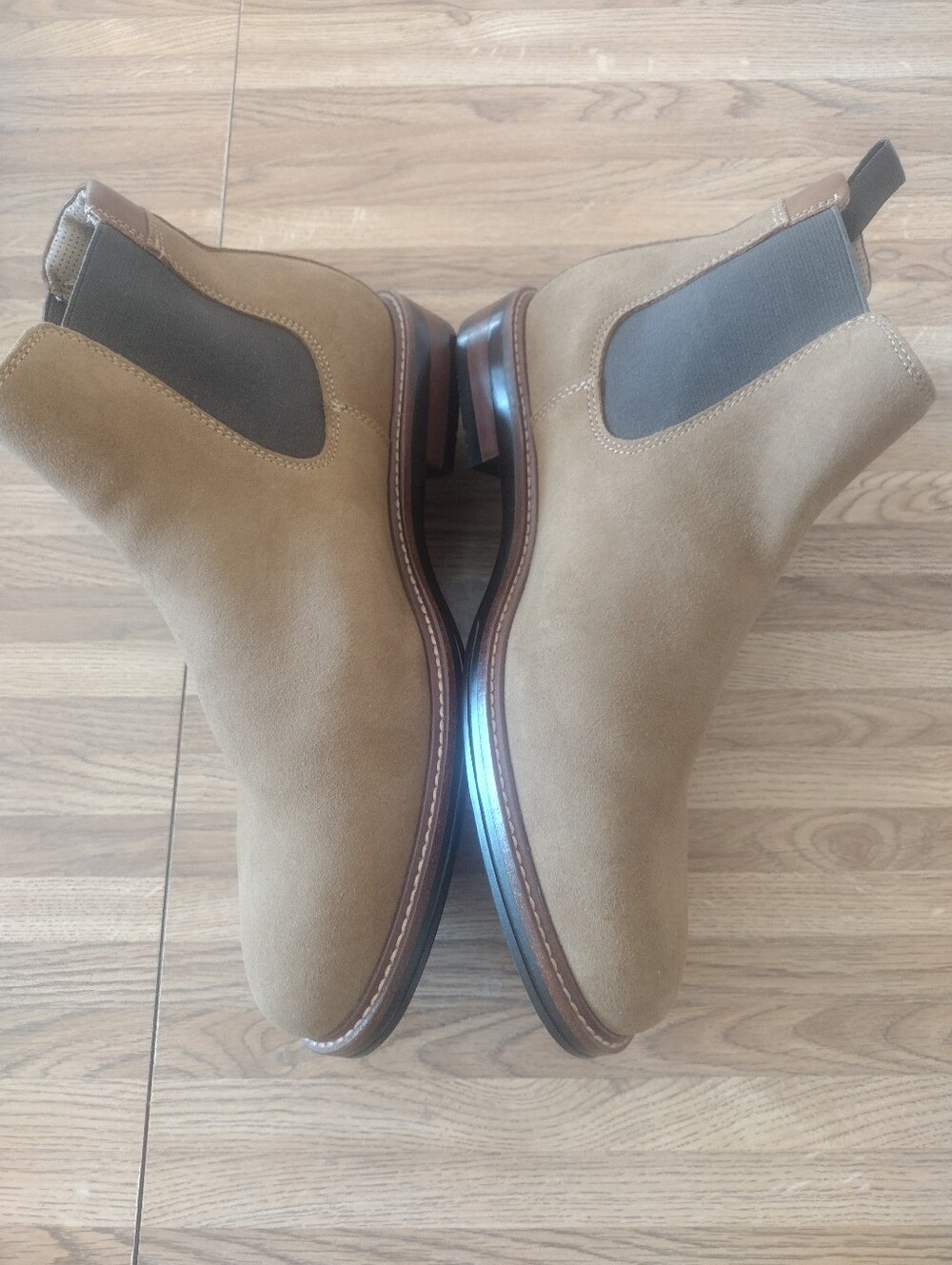 Men's Johnston & Murphy Size 8  XC Durham Waterproof Suede Chelsea Boots - Picture 6 of 10